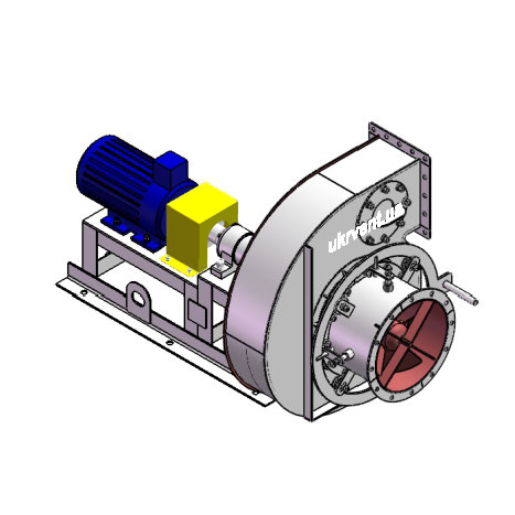 Вентилятор ВДН95-40-5.1 (Dн)-3-Л180-ОН-AISI430-1081-(з дв.)5,5-1500-80-У2-(з НА)