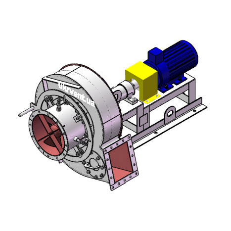 Вентилятор ВДН95-40-5.1 (Dн)-3-Пр15-ВЗпч-AISI430-1081-(з дв.)5,5-1500-80-У2-(з НА)