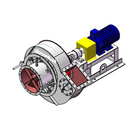 Вентилятор ВДН95-40-5.1 (Dн)-3-Пр60-ВЗпч-AISI430-1081-(з дв.)5,5-1500-80-У2-(з НА)
