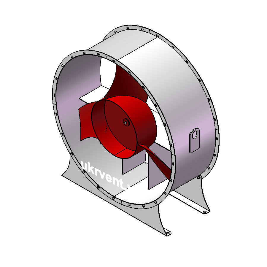 Вентилятор ВО-06-300-12,5/3-о-Пр-1-ОН-ст3-1081-(без дв.)4-750-80-У2