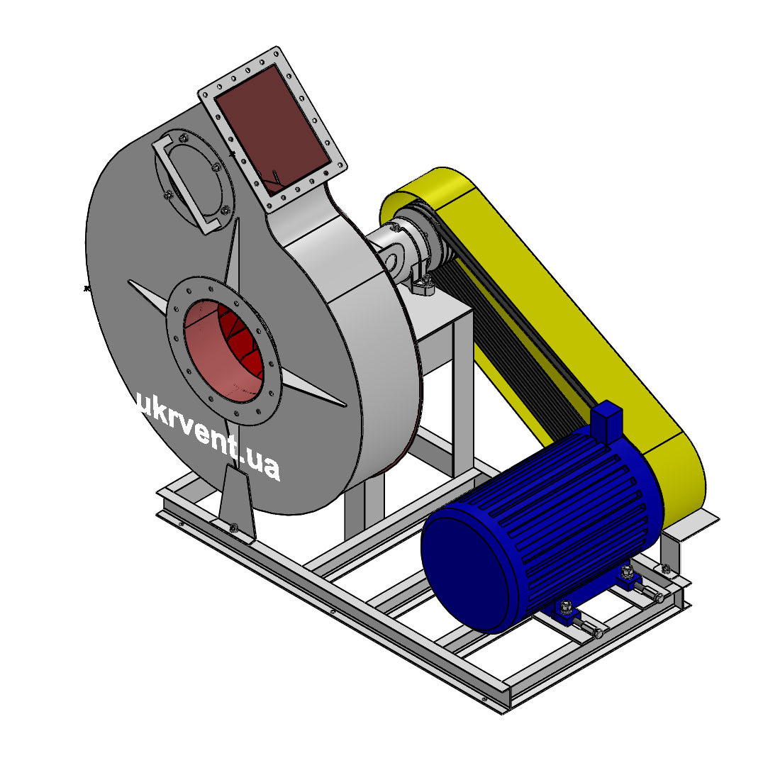 Вентилятор ВР-130-19-10.1 (Dн)-5-Пр45-ВЗ-ст3-1081-(з дв.)55-1500-1800-80-У2
