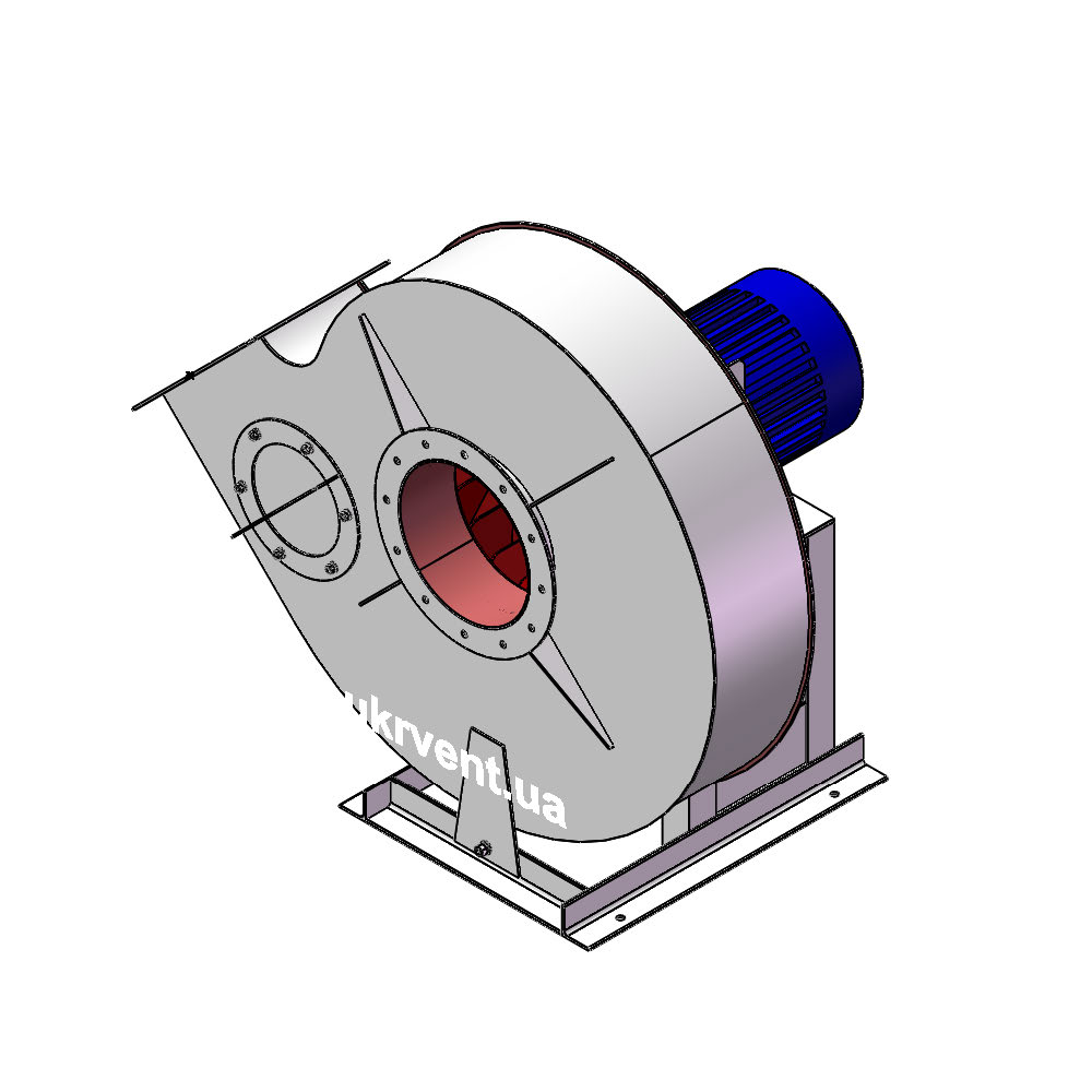 Вентилятор ВР-130-19-9.5 (1,1Dн)-1-Пр315-ВЗ-ст3-АДЧР1081-(з дв.)30-1500-1465-200-У2
