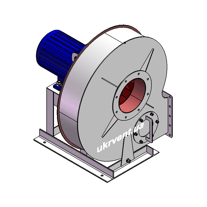 Вентилятор ВР120-28-4.3 (0,95Dн)-1-Л270-ВЗ-AISI316Ti-1081-(з дв.)1,5-3000-2820-200-У2