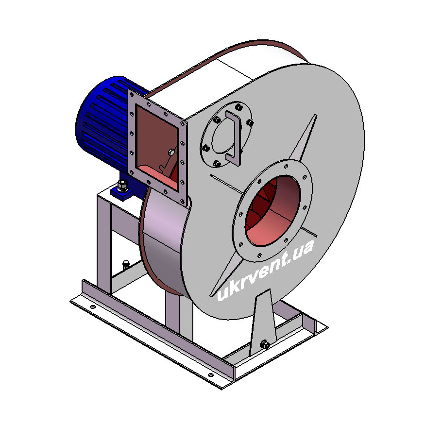 Вентилятор ВР120-28-4.3 (0,95Dн)-1-Л90-ВЗ-AISI316Ti-1081-(з дв.)1,5-3000-2820-200-У2