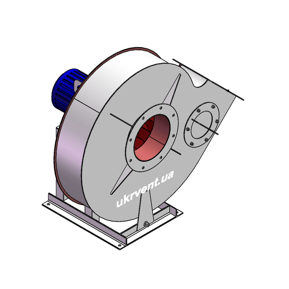 Вентилятор ВР120-28-5.5 (1,1Dн)-1-Л315-ВЗ-AISI316Ti-1081-(з дв.)1,5-1500-1420-200-У2