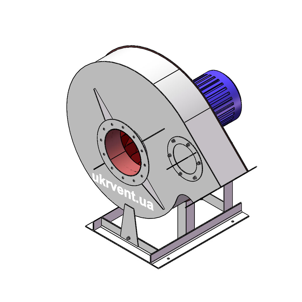 Вентилятор ВР120-28-8.2 (0,9Dн)-1-Пр135-ОН-ст3-1081-(з дв.)7,5-1500-1388-80-У2