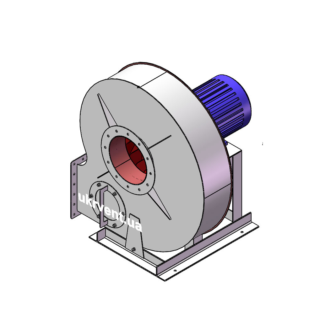 Вентилятор ВР120-28-8.2 (0,9Dн)-1-Пр270-ОН-ст3-1081-(з дв.)7,5-1500-1388-80-У2