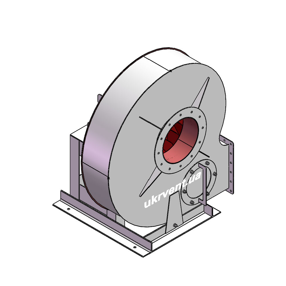 Вентилятор ВР129-28-10.2 (0,9Dн)-1-Л270-ОН-ст3-1081-(без дв.)11-1000-960-80-У2