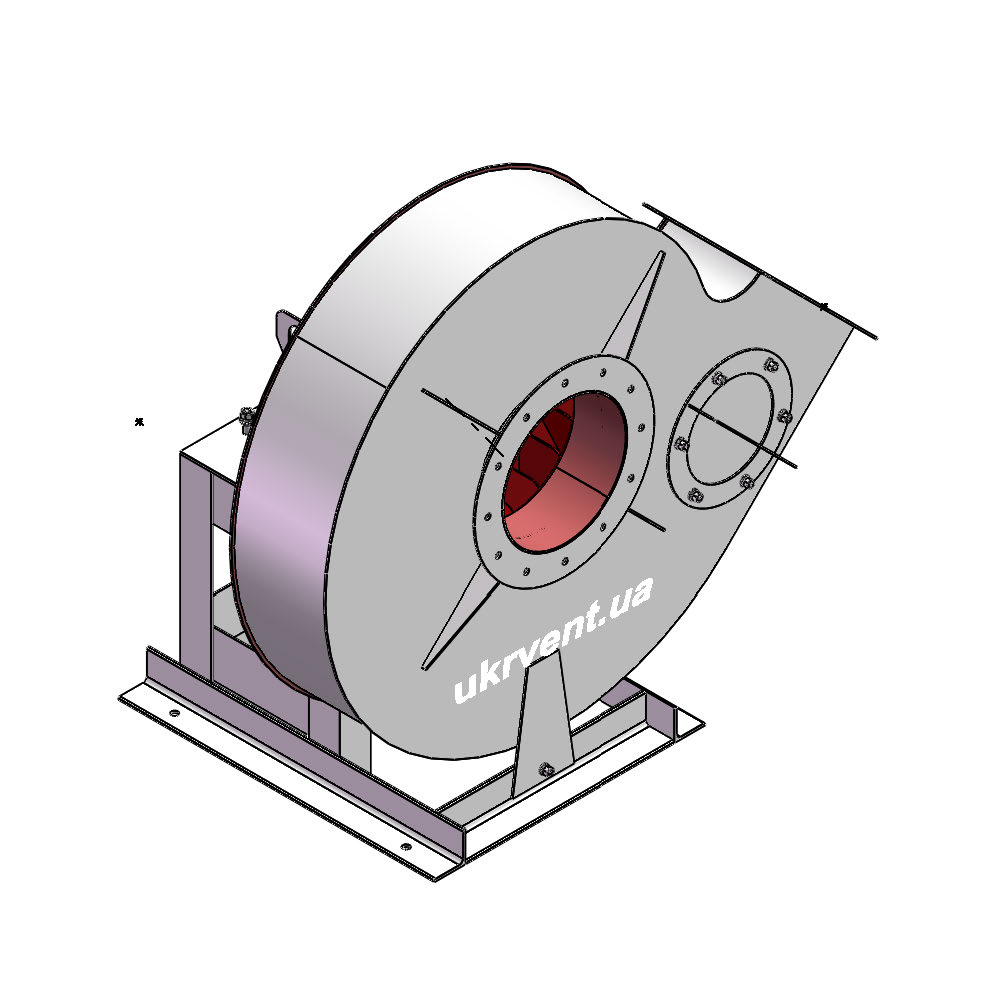 Вентилятор ВР129-28-10.2 (0,9Dн)-1-Л315-ОН-ст3-1081-(без дв.)11-1000-960-80-У2