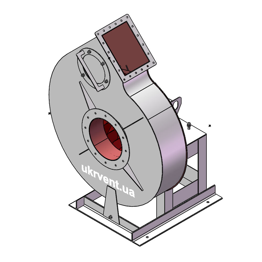 Вентилятор ВР129-28-10.2 (0,9Dн)-1-Пр45-ОН-ст3-1081-(без дв.)11-1000-960-80-У2