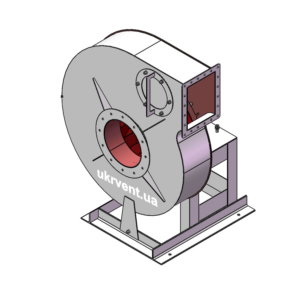 Вентилятор ВР129-28-10.2 (0,9Dн)-1-Пр90-ОН-ст3-1081-(без дв.)11-1000-960-80-У2