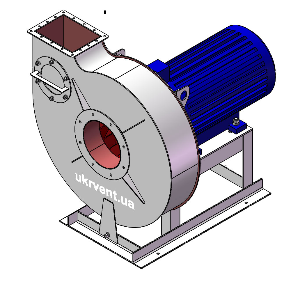 Вентилятор ВР129-28 №6,3 з двигуном 15кВт 3000об/хв