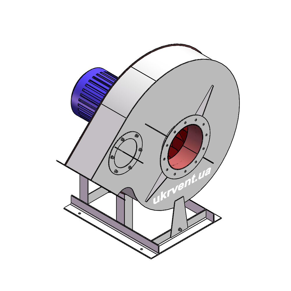 Вентилятор ВР129-28-8.1 (Dн)-1-Л135-ОН-ст3-1081-(з дв.)7,5-1500-1460-80-У2