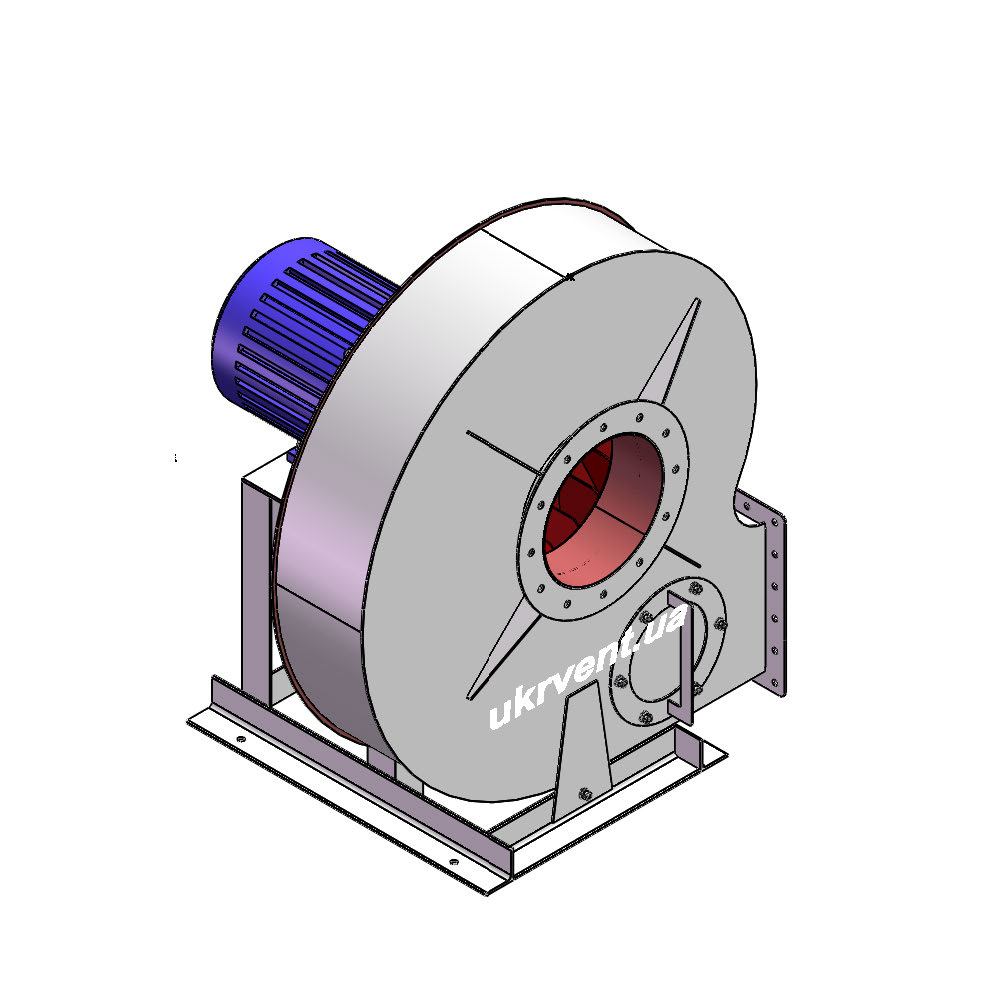 Вентилятор ВР129-28-8.1 (Dн)-1-Л270-ОН-ст3-1081-(з дв.)7,5-1500-1460-200-У2