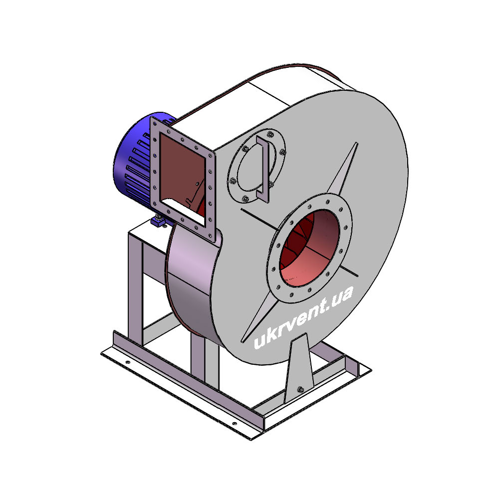 Вентилятор ВР129-28-8.1 (Dн)-1-Л90-ОН-ст3-1081-(з дв.)7,5-1500-1460-200-У2