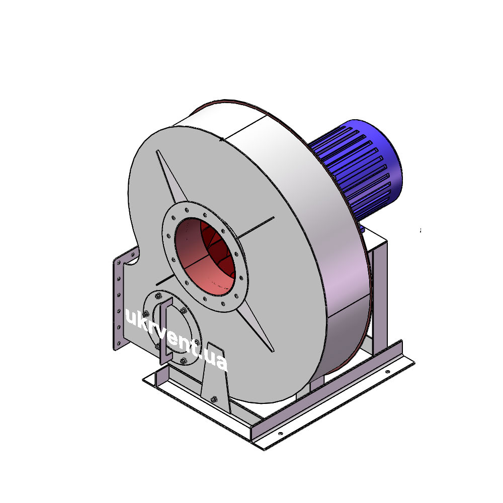 Вентилятор ВР129-28-8.1 (Dн)-1-Пр270-ОН-ст3-1081-(з дв.)7,5-1500-1460-200-У2
