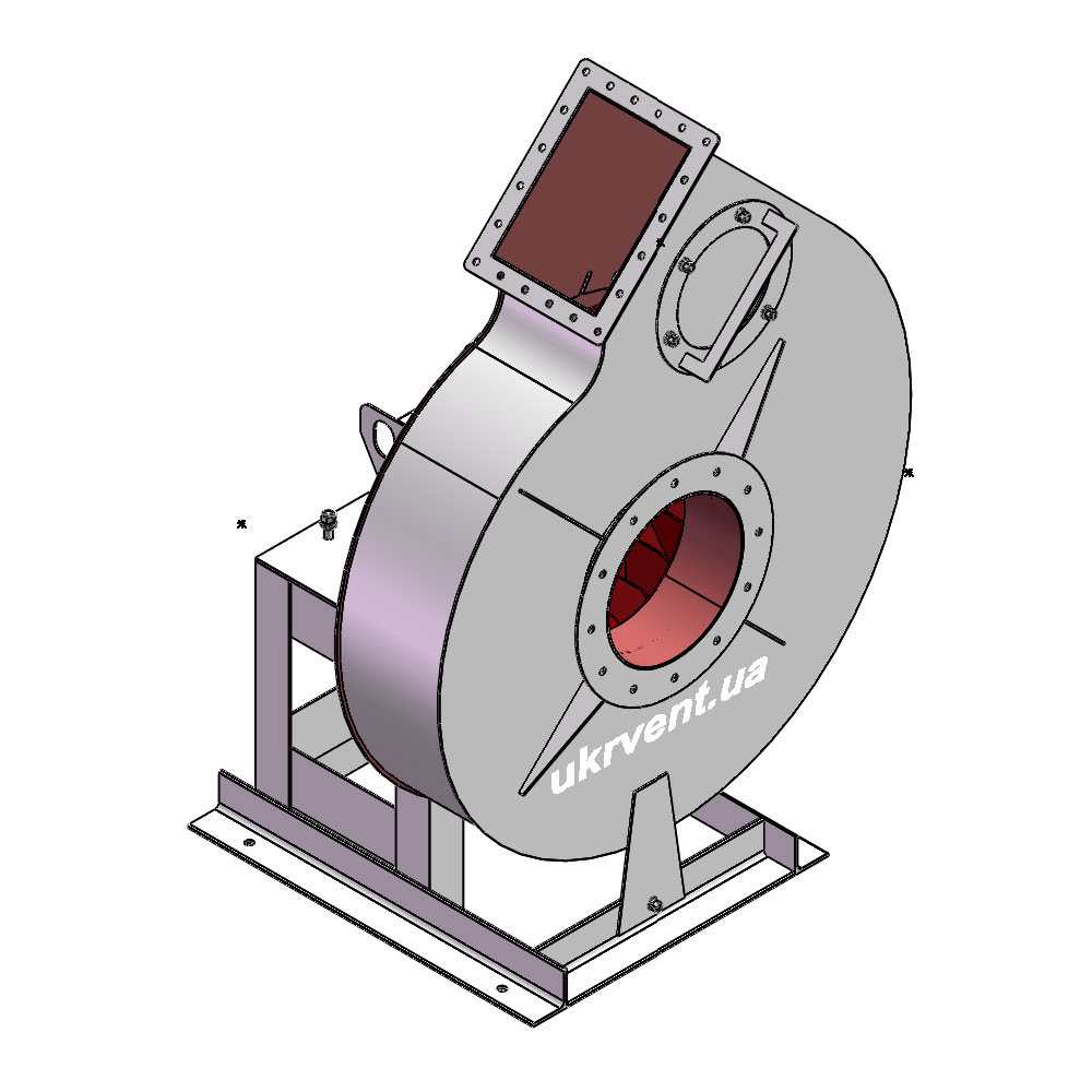 Вентилятор ВР132-28-10.2 (0,9Dн)-1-Л45-ОН-ст3-1081-(без дв.)11-1000-960-80-У2