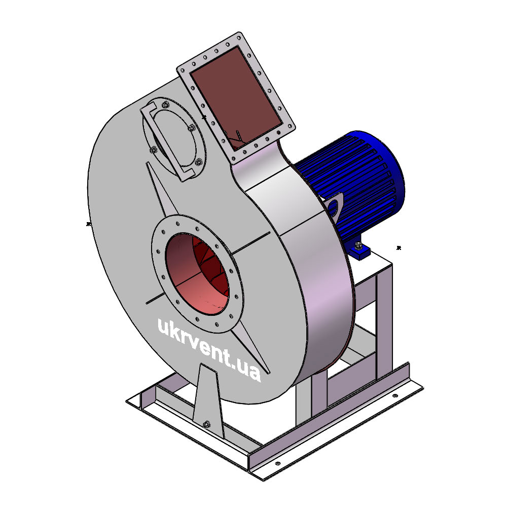 Вентилятор ВР132-28-10.2 (0,9Dн)-1-Пр45-ОН-ст3-1081-(з дв.)11-1000-960-80-У2