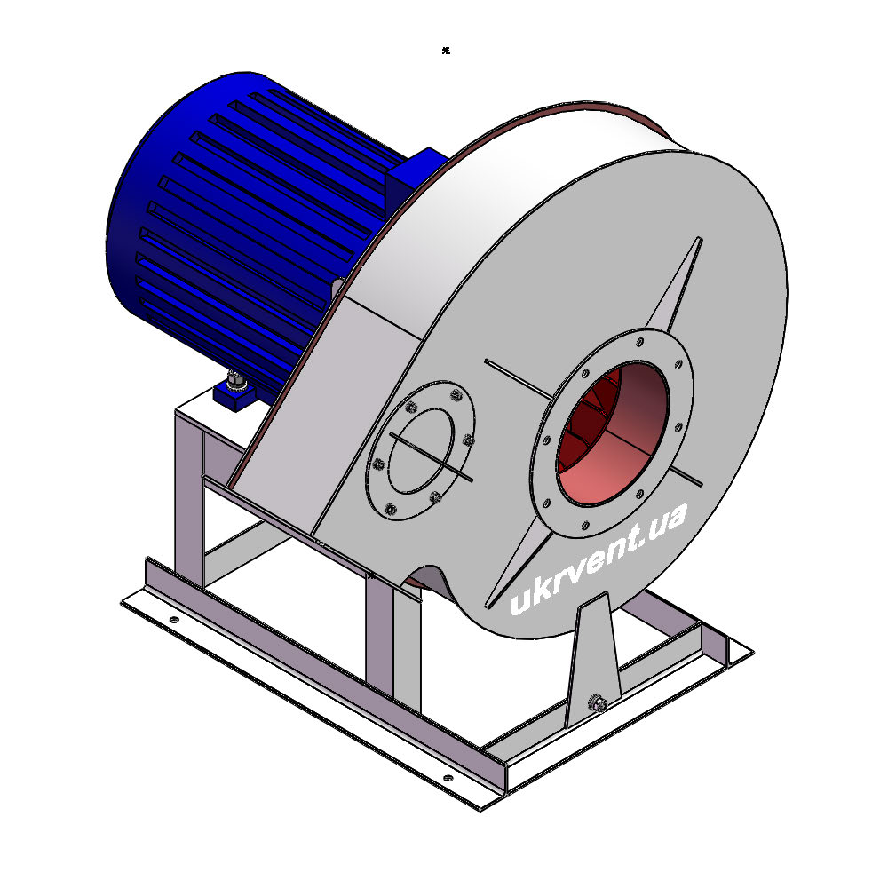 Вентилятор ВР132-28-5.1 (Dн)-1-Л135-ОН-ст3-1081-(з дв.)7,5-3000-2885-80-У2