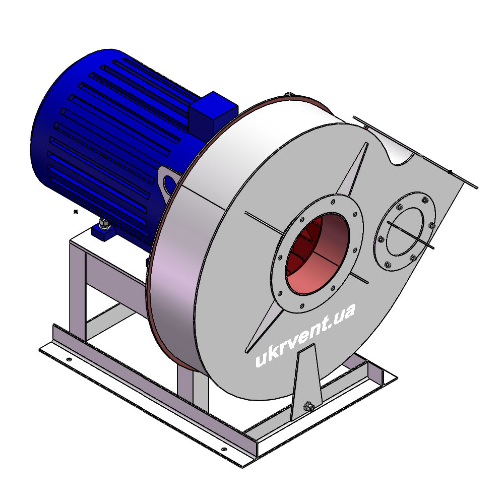 Вентилятор ВР132-28-5.1 (Dн)-1-Л315-ОН-ст3-1081-(з дв.)7,5-3000-2885-200-У2