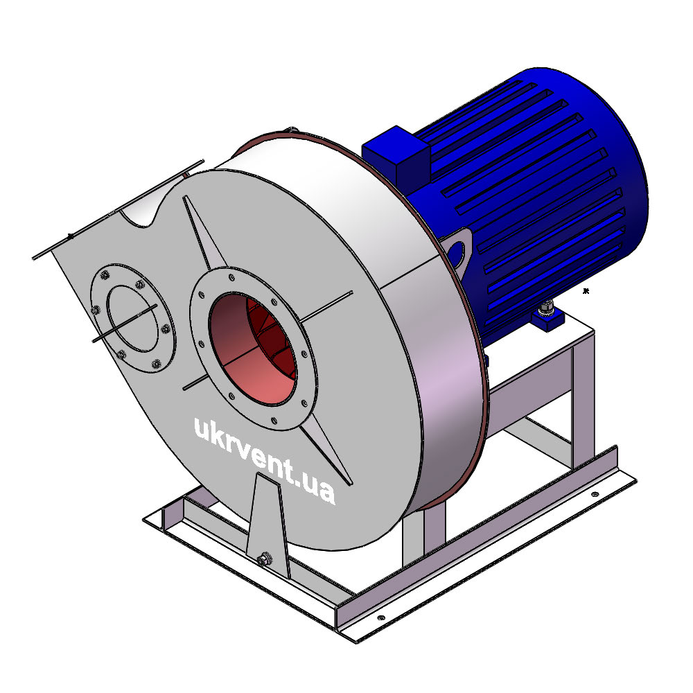 Вентилятор ВР132-28-5.2 (0,9Dн)-1-Пр315-ОН-AISI430-АДЧР1081-(з дв.)5,5-3000-2870-80-У2