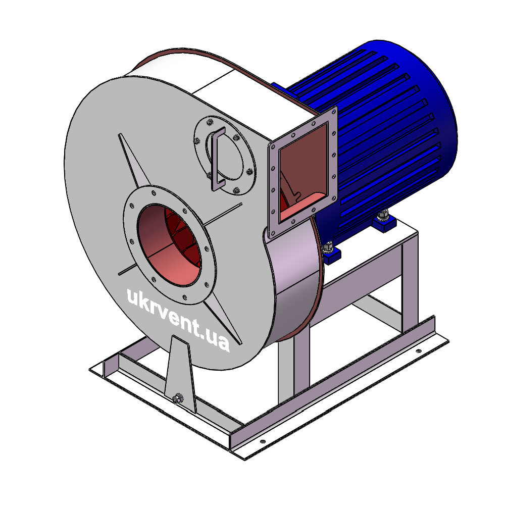 Вентилятор ВР132-28-5.2 (0,9Dн)-1-Пр90-ОН-AISI430-1081-(з дв.)5,5-3000-2870-200-У2