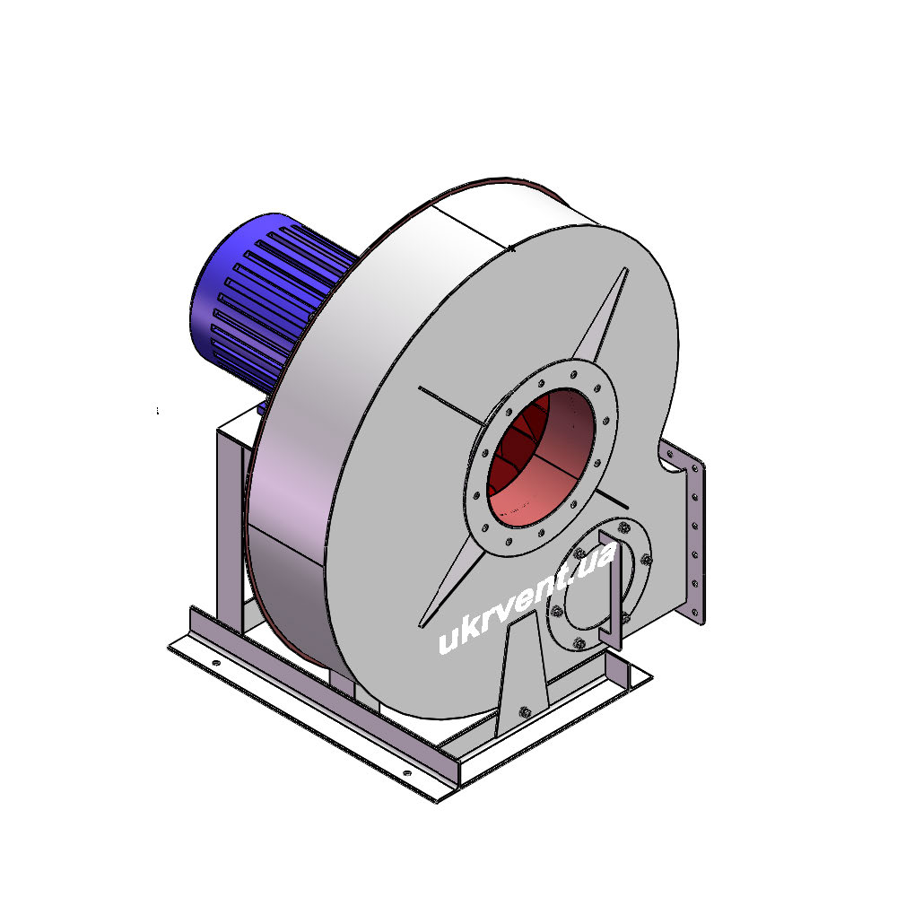 Вентилятор ВР132-28-8.2 (0,9Dн)-1-Л270-ОН-ст3-1081-(з дв.)7,5-1500-1388-80-У2
