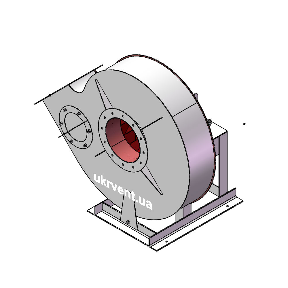 Вентилятор ВР132-28-8.3 (0,95Dн)-1-Пр315-ОН-ст3-1081-(без дв.)7,5-1500-1440-80-У2