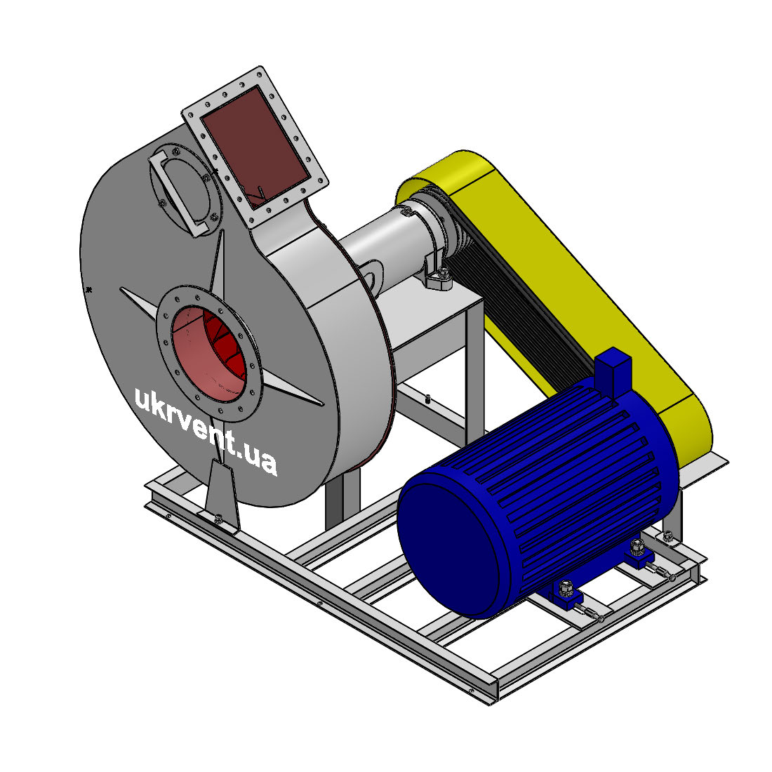 Вентилятор ВР132-28-8.1 (Dн)-5-Пр45-ОН-ст3-1081-(з дв.)15-1500-1500-80-У2