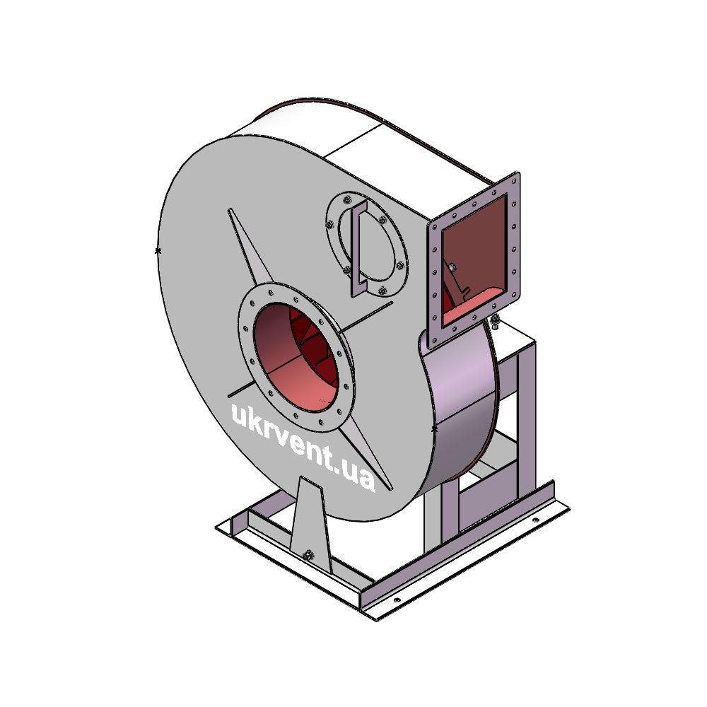 Вентилятор ВР132-28-9.2 (0,9Dн)-1-Пр90-ОН-ст3-1081-(без дв.)15-1500-1460-80-У2