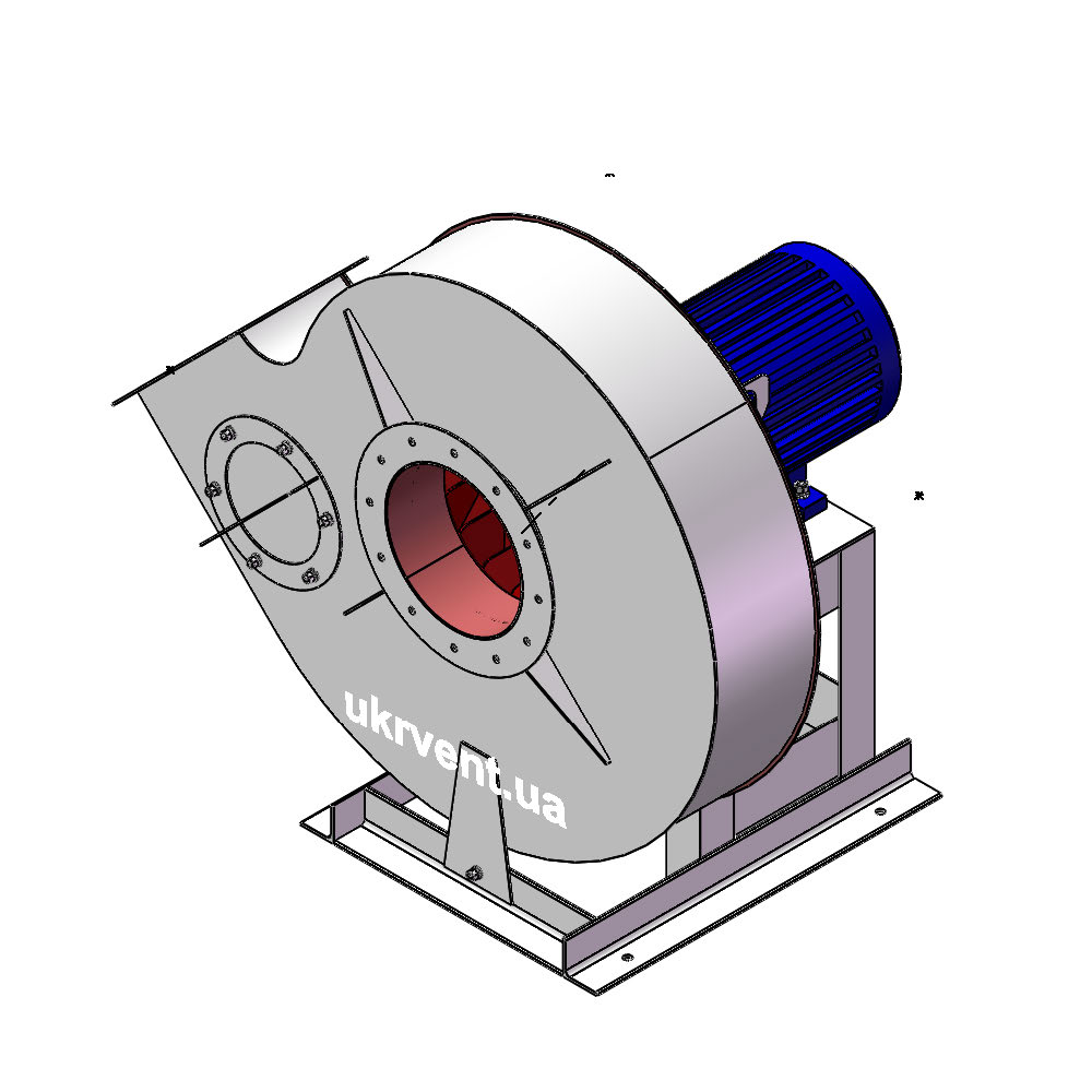 Вентилятор ВР132-30-10.2 (0,9Dн)-1-Пр315-ОН-ст3-1081-(з дв.)11-1000-960-80-У2