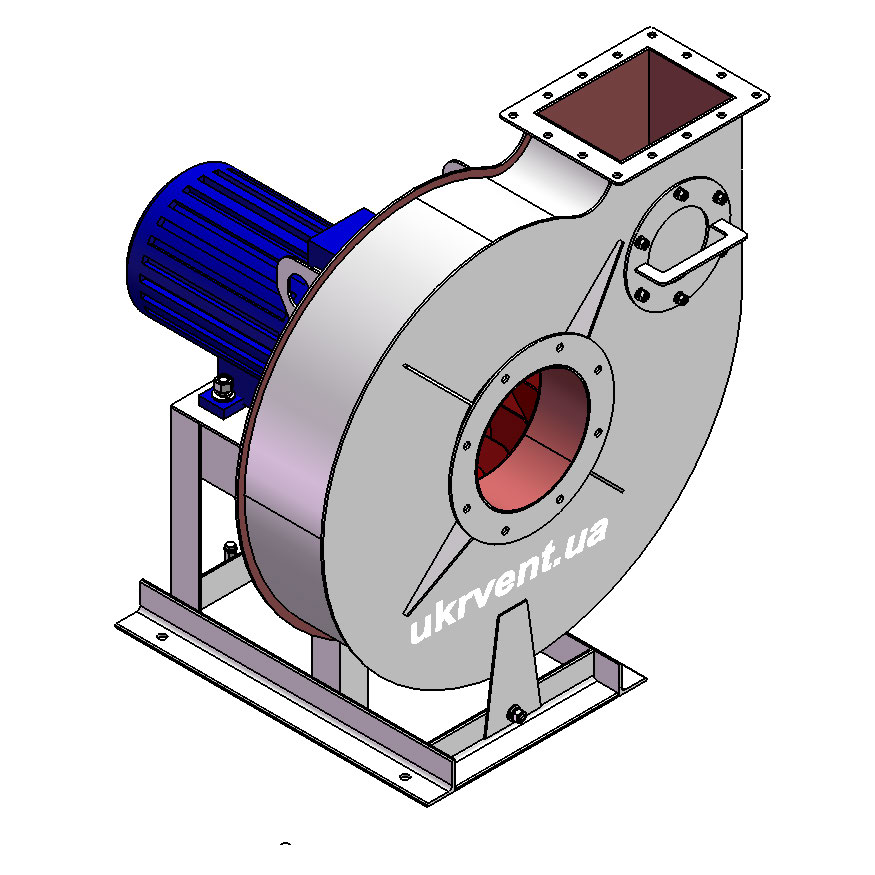 Вентилятор ВР132-30-4.3 (0,95Dн)-1-Л0-ВЗ-AISI316Ti-АДЧР1081-(з дв.)1,5-3000-2820-200-У2