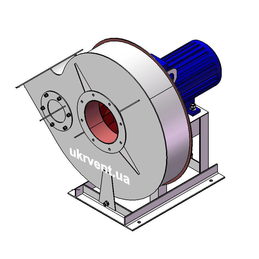Вентилятор ВР132-30-4.3 (0,95Dн)-1-Пр315-ВЗ-AISI316Ti-АДЧР1081-(з дв.)1,5-3000-2820-200-У2