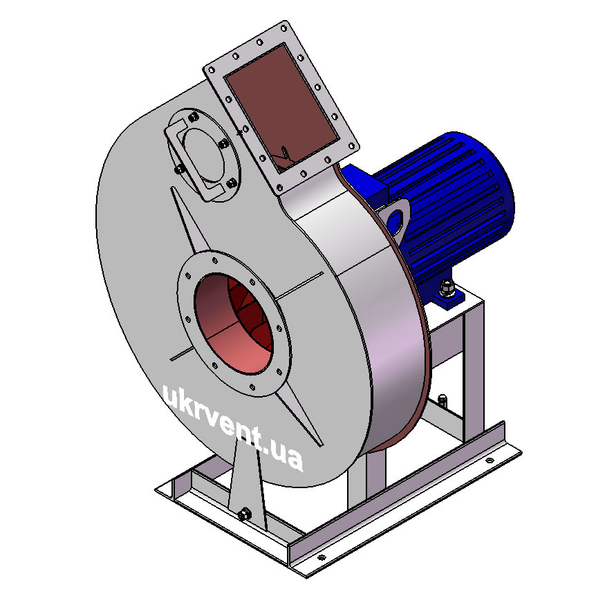 Вентилятор ВР132-30-4.3 (0,95Dн)-1-Пр45-ВЗ-AISI316Ti-АДЧР1081-(з дв.)1,5-3000-2820-200-У2