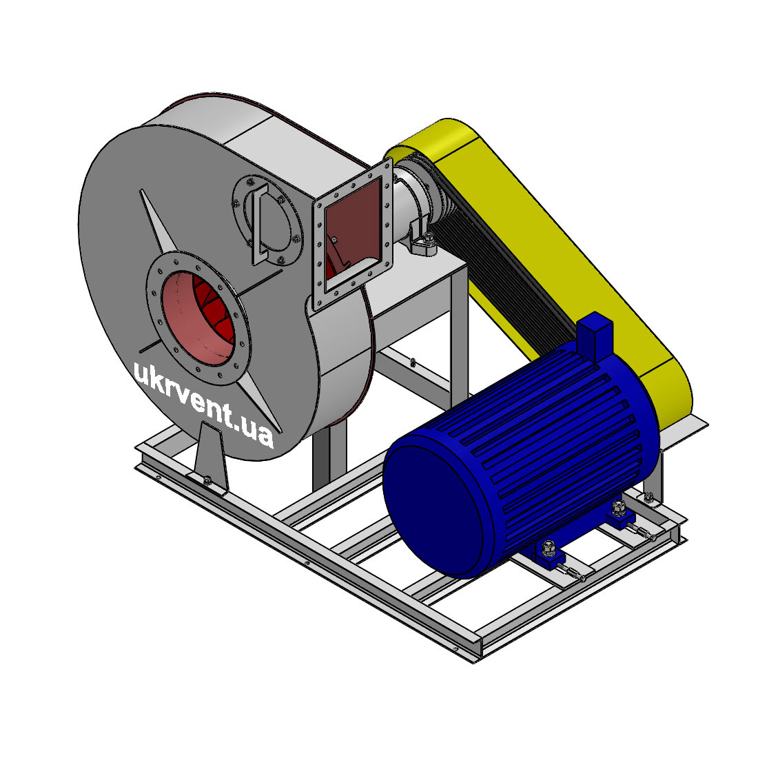 Вентилятор ВР132-30-8.1 (Dн)-5-Пр90-ОН-ст3-1081-(з дв.)15-1500-1500-80-У2