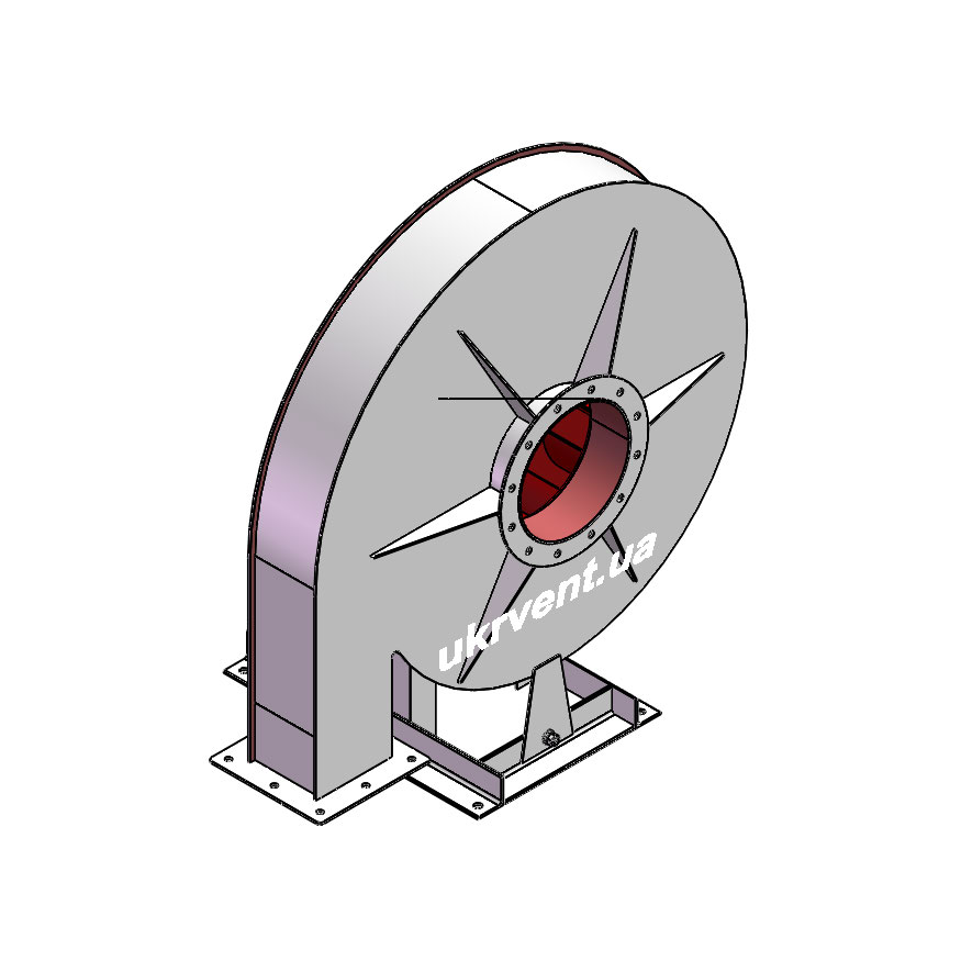 Вентилятор ВР154-21-6,3.1 (Dн)-1-Л180-ОН-ст3-1081-(без дв.)3-1500-1395-80-У2