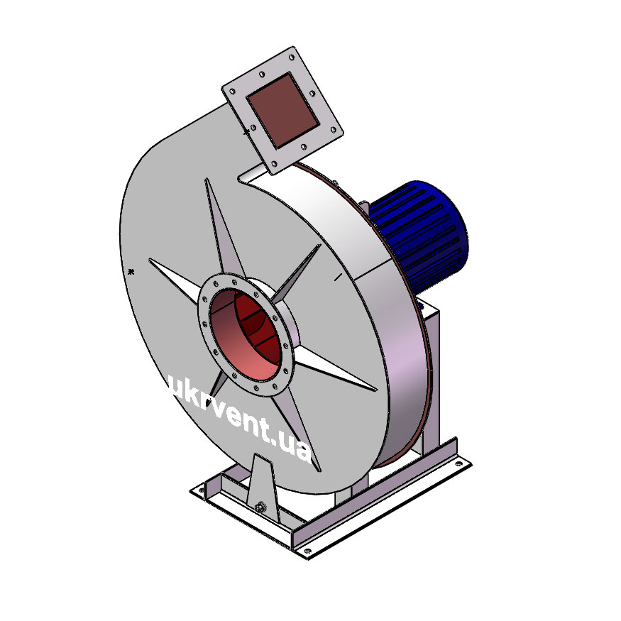 Вентилятор ВР154-21-6,3.1 (Dн)-1-Пр45-ОН-ст3-1081-(з дв.)3-1500-1395-80-У2
