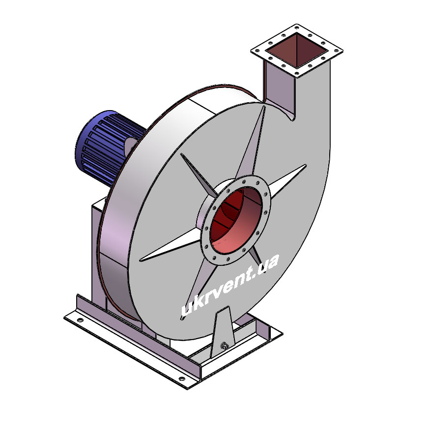 Вентилятор ВР154-21-8.1 (Dн)-1-Л0-ОН-ст3-1081-(з дв.)7,5-1500-1440-80-У2