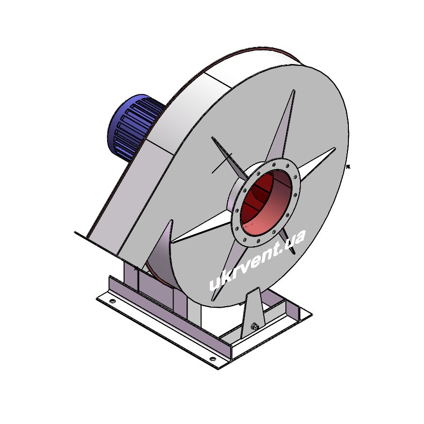 Вентилятор ВР154-21-8.1 (Dн)-1-Л135-ОН-ст3-1081-(з дв.)7,5-1500-1440-80-У2