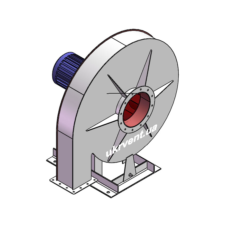 Вентилятор ВР154-21-8.1 (Dн)-1-Л180-ОН-ст3-1081-(з дв.)7,5-1500-1440-80-У2