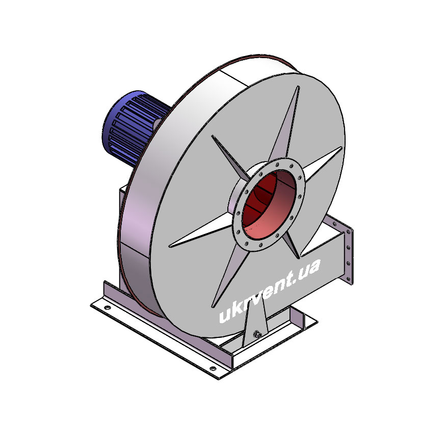 Вентилятор ВР154-21-8.1 (Dн)-1-Л270-ОН-ст3-1081-(з дв.)7,5-1500-1440-80-У2