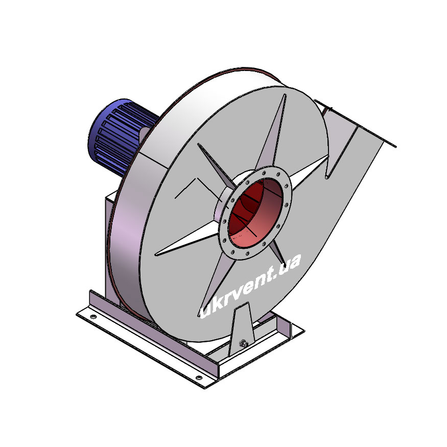 Вентилятор ВР154-21-8.1 (Dн)-1-Л315-ОН-ст3-1081-(з дв.)7,5-1500-1440-80-У2