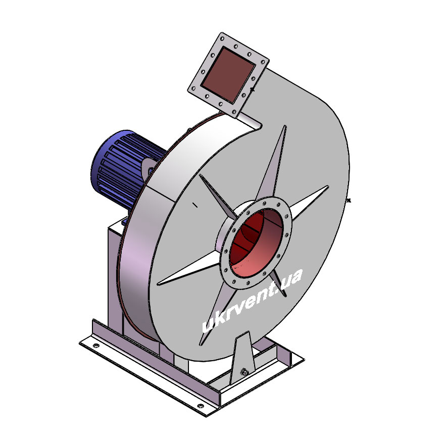 Вентилятор ВР154-21-8.1 (Dн)-1-Л45-ОН-ст3-1081-(з дв.)7,5-1500-1440-80-У2