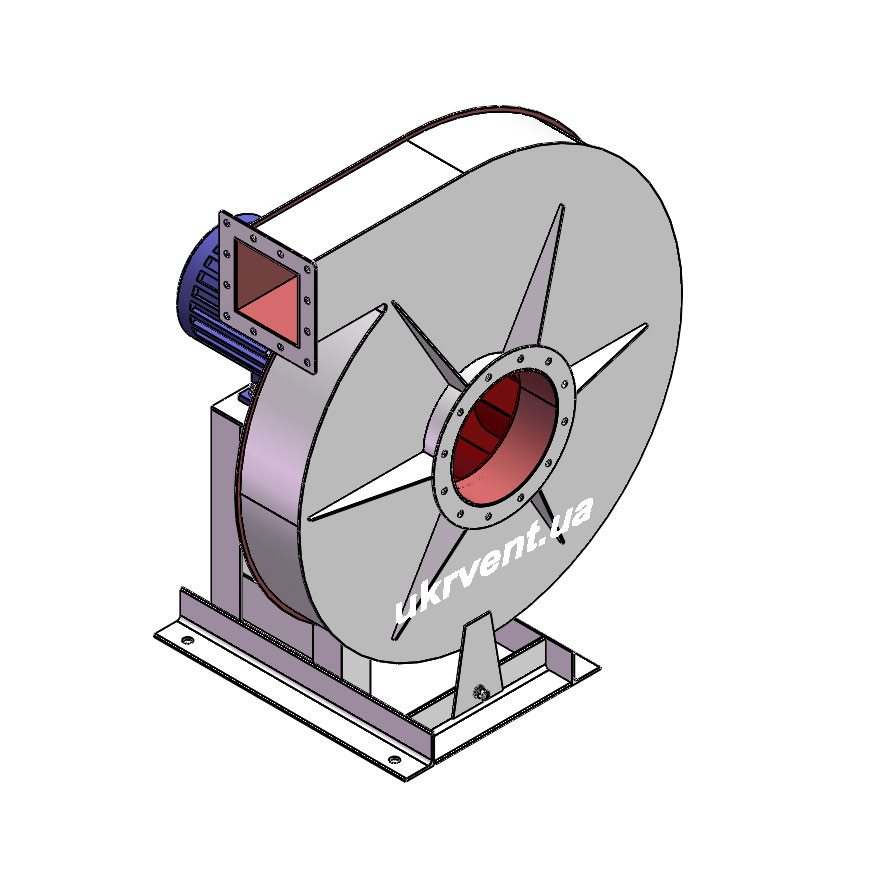 Вентилятор ВР154-21-8.1 (Dн)-1-Л90-ОН-ст3-1081-(з дв.)7,5-1500-1440-80-У2