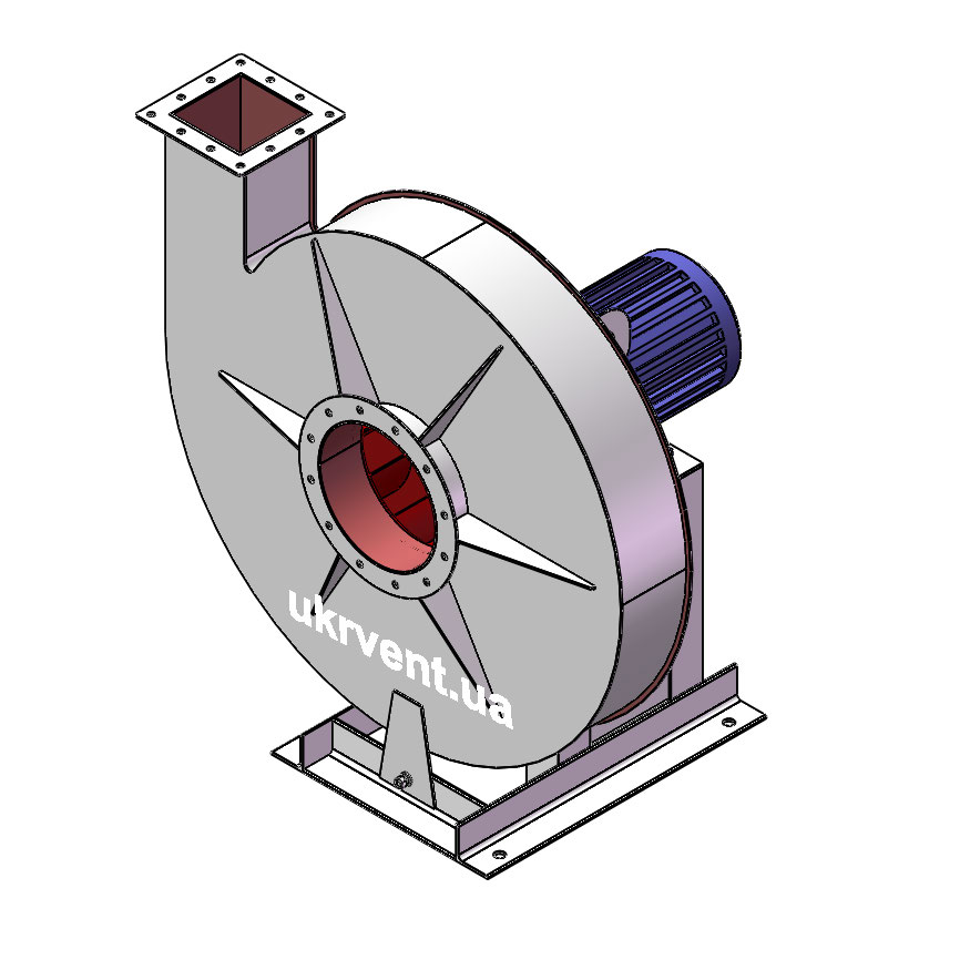 Вентилятор ВР154-21-8 з двигуном 7,5кВт 1500об/хв
