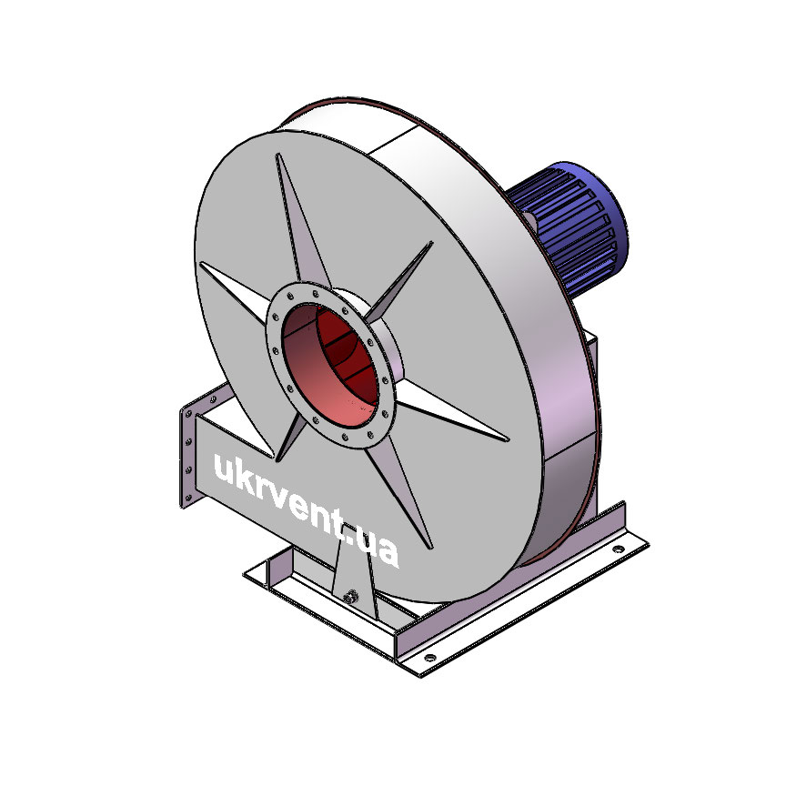 Вентилятор ВР154-21-8.1 (Dн)-1-Пр270-ОН-ст3-1081-(з дв.)7,5-1500-1440-80-У2