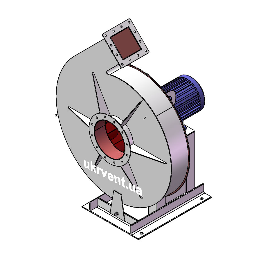 Вентилятор ВР154-21-8.1 (Dн)-1-Пр45-ОН-ст3-1081-(з дв.)7,5-1500-1440-80-У2