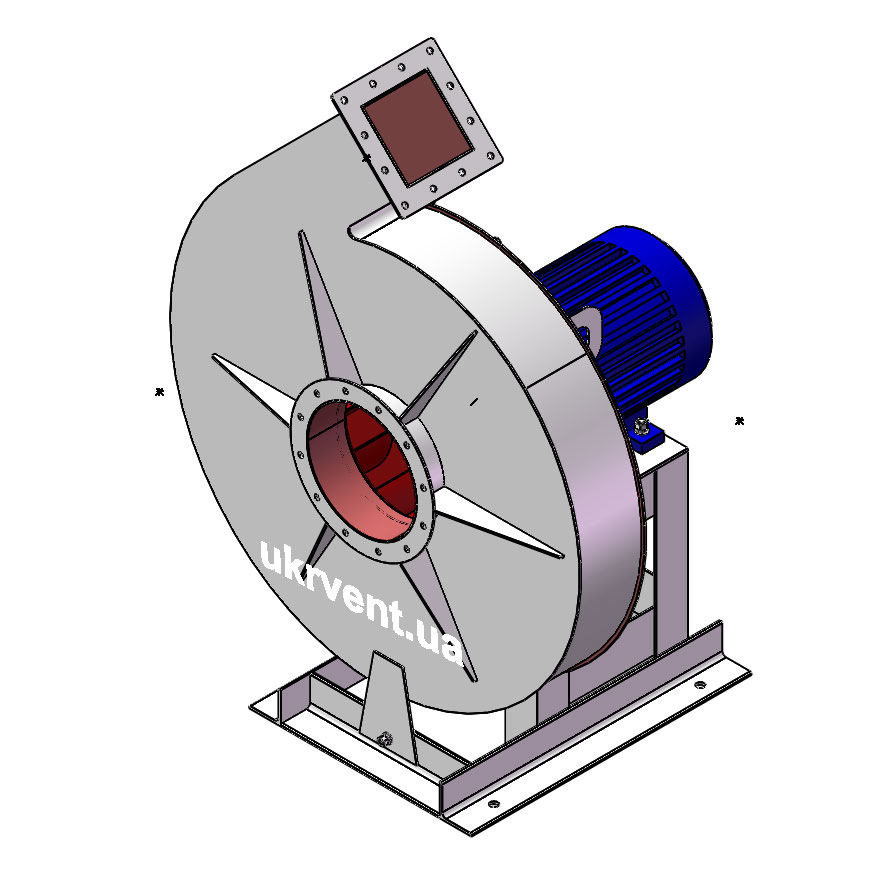 Вентилятор ВР165-15-10.1 (Dн)-1-Пр45-ОН-ст3-1081-(з дв.)22-1500-1460-80-У2