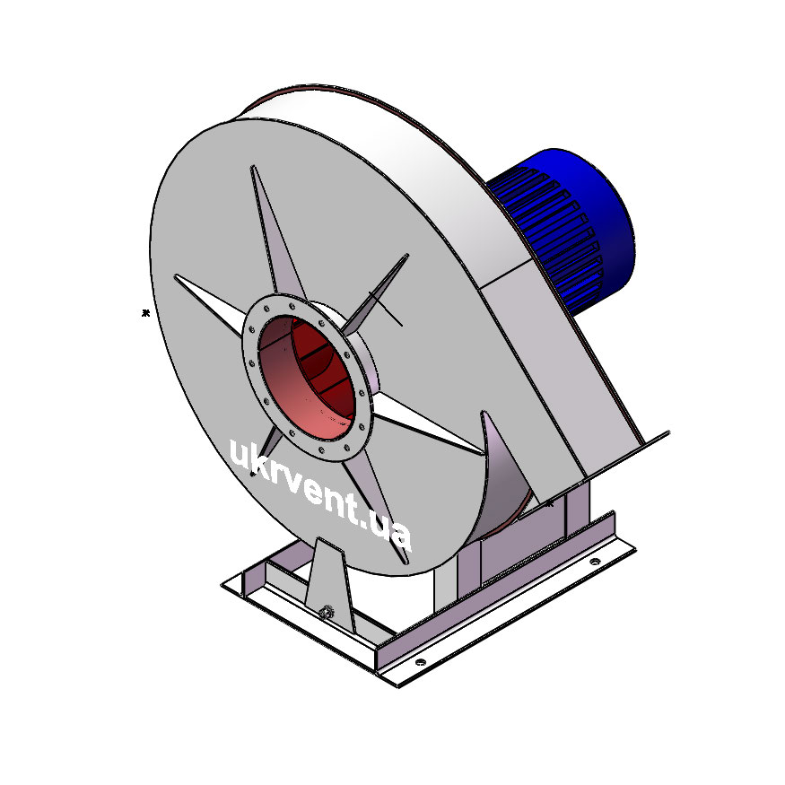 Вентилятор ВР165-15-9.1 (Dн)-1-Пр135-ОН-ст3-1081-(з дв.)15-1500-1460-80-У2
