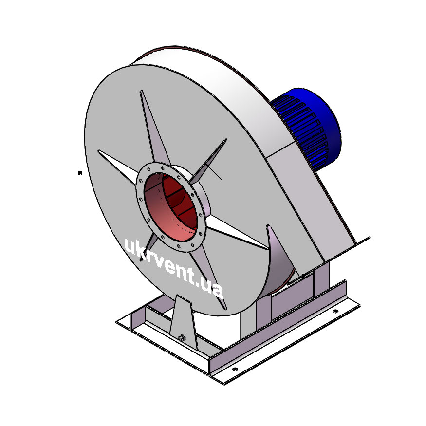 Вентилятор ВР170-18-10.1 (Dн)-1-Пр135-ОН-ст3-1081-(з дв.)22-1500-1460-80-У2